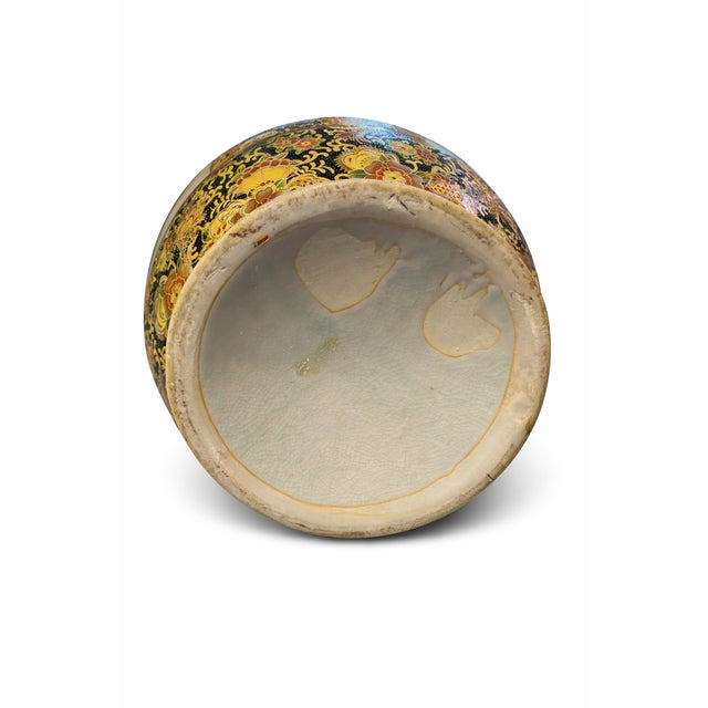 Hollywood Regency Vintage Large-Scale Chinese Moriage Vase – Hollywood Regency Chinoiserie Style, 24.5” For Sale - Image 3 of 10