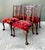 Mid 20th Century Vintage Hand Carved Chippendale Dining Chairs in 80s Yves St Laurent Printed Velvet - Set of 4 For Sale - Image 5 of 12