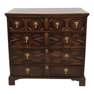 Early 18th Century English Oak Jacobean-Style Chest of Drawers For Sale
