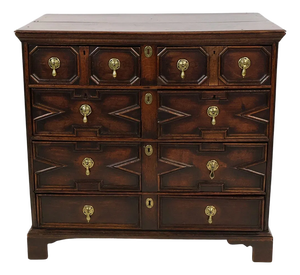 Early 18th Century English Oak Jacobean-Style Chest of Drawers