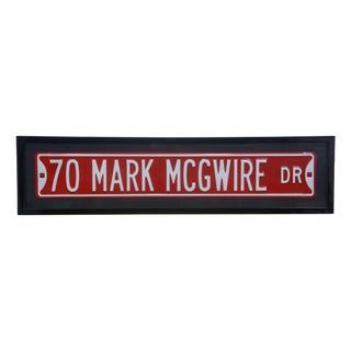 St. Louis Cardinals Mark McGwire Drive 70 Home Runs Yardlong Street Sign 40" For Sale