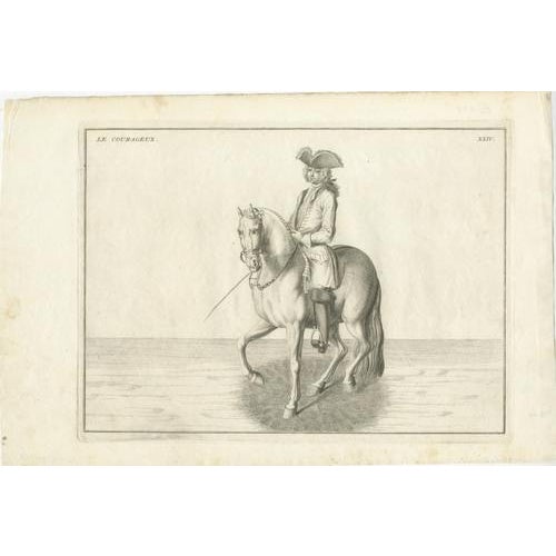 Baron dEisenberg, Le Courageux, Le Gentil, and Le Loyal, 1727, Engravings, Set of 3 For Sale - Image 3 of 9