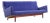 Jens Risom Model U-150 Mid Century Walnut Bracket Back Sofa For Sale