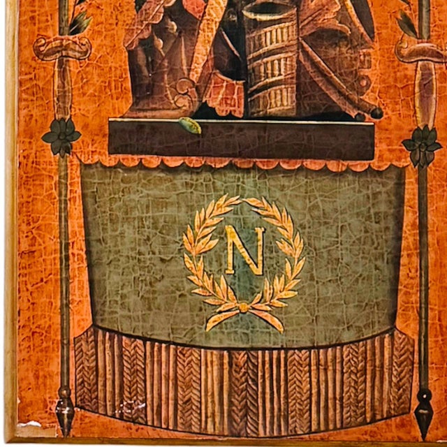1980s Neoclassical French Empire Hand-Painted Wall Panels by Jeanne Reed - A Pair For Sale - Image 12 of 13