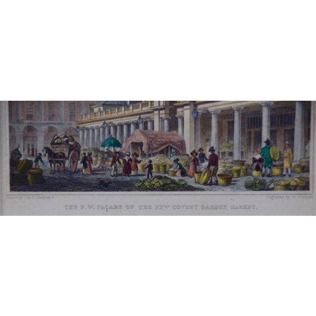 Three 19th C. Hand Colored Engravings of London Architecture by T. Shepherd, 1828 For Sale - Image 9 of 12