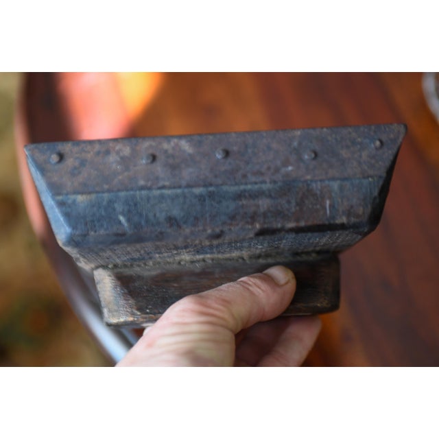 Vintage Indian wooden printing block. This one measures approximately 6" x 6". Wood block print used to hand print...