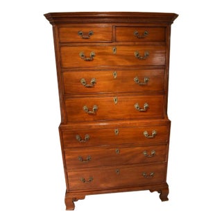 18th Century English Chippendale or George III Mahogany Chest For Sale