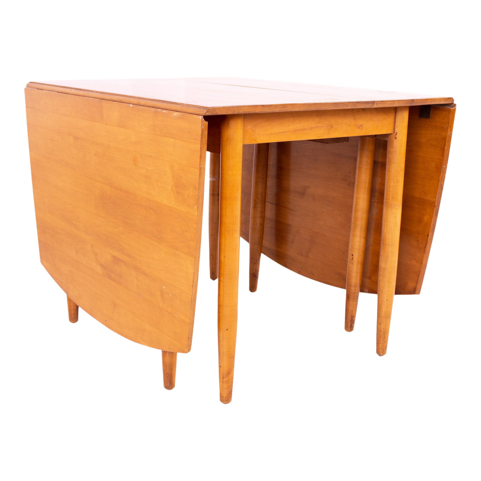 Conant Ball Mid Century Maple Drop Leaf Dining Table Chairish