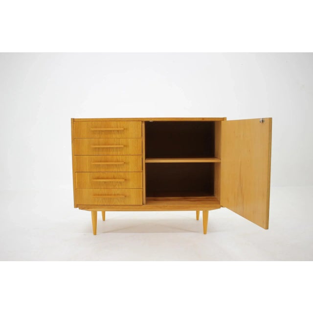 Oak Cabinet, Czechoslovakia, 1960s For Sale - Image 4 of 11