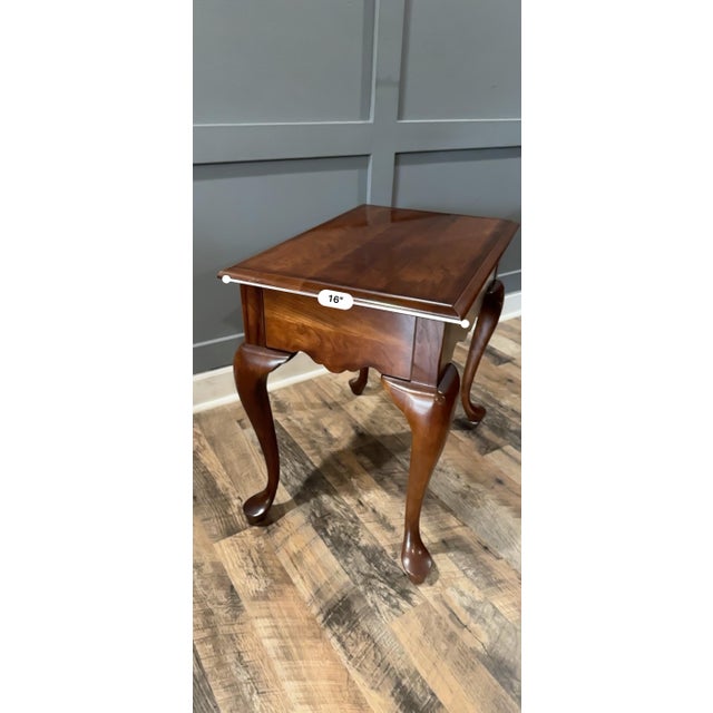 Vintage Pennsylvania House Solid Wood Queen Anne End Table For Sale In Chicago - Image 6 of 12
