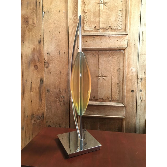 Mid 20th Century Modernist Chrome and Lucite Sculptures - a Pair For Sale - Image 5 of 13