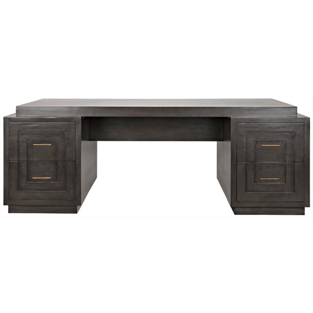 This impressive desk has a handsome design that updates its traditional heritage with modern proportions and carved...