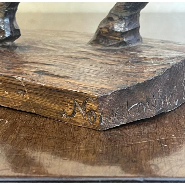 Large Hand-Carved Wooden Sculpture of Soldier by Wakmaski, 1980 For Sale - Image 14 of 17