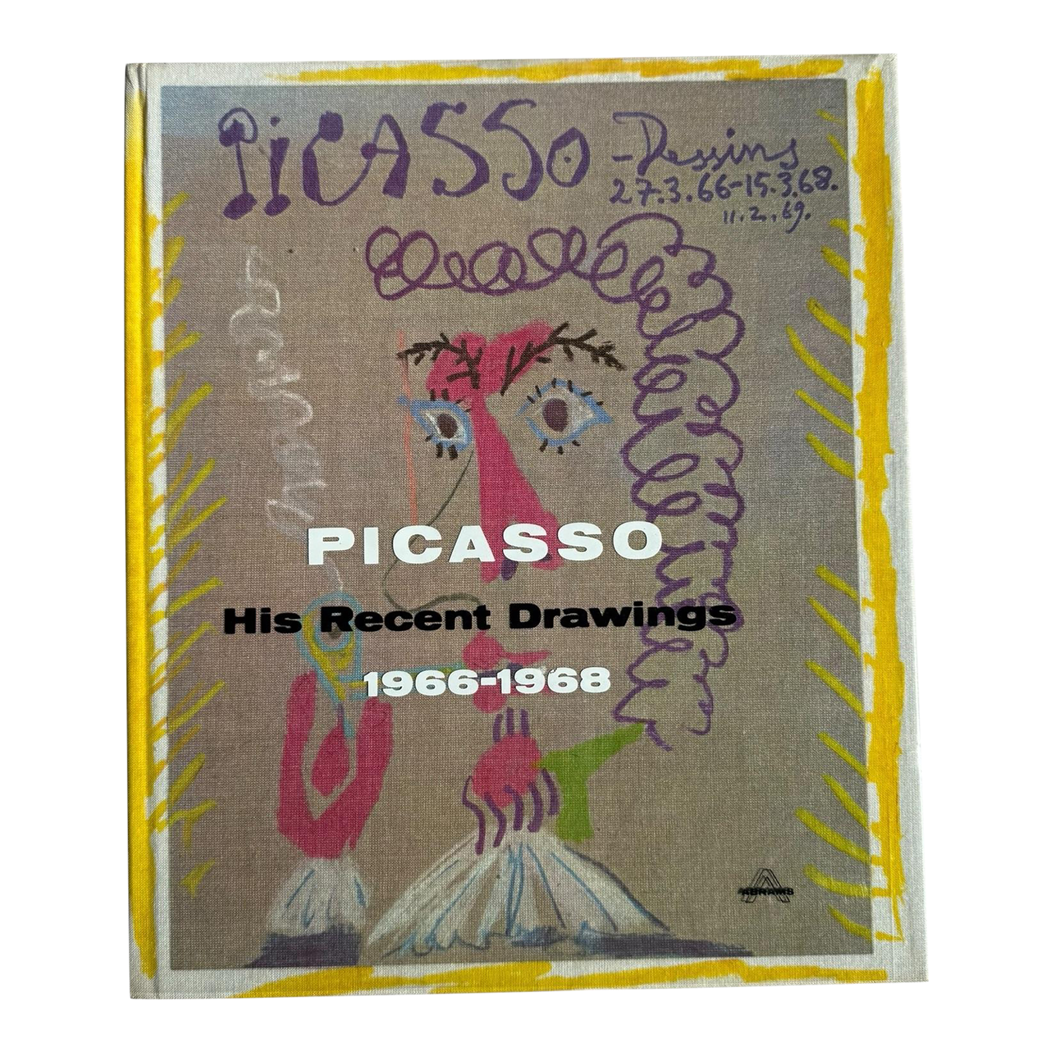 1969 Art Book Coffee Table Hardcover Picasso: His Recent Drawings