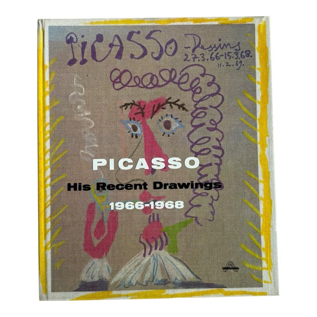 1969 Art Book Coffee Table Hardcover Picasso: His Recent Drawings 1966-1968 For Sale