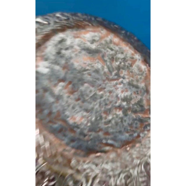 Antique Repoussé Silver-Plated Copper Vase, Likely Indian, Early 20th Century For Sale - Image 16 of 17