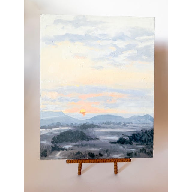 Late 20th Century Impressionist Landscape Painting on Canvas For Sale - Image 5 of 5