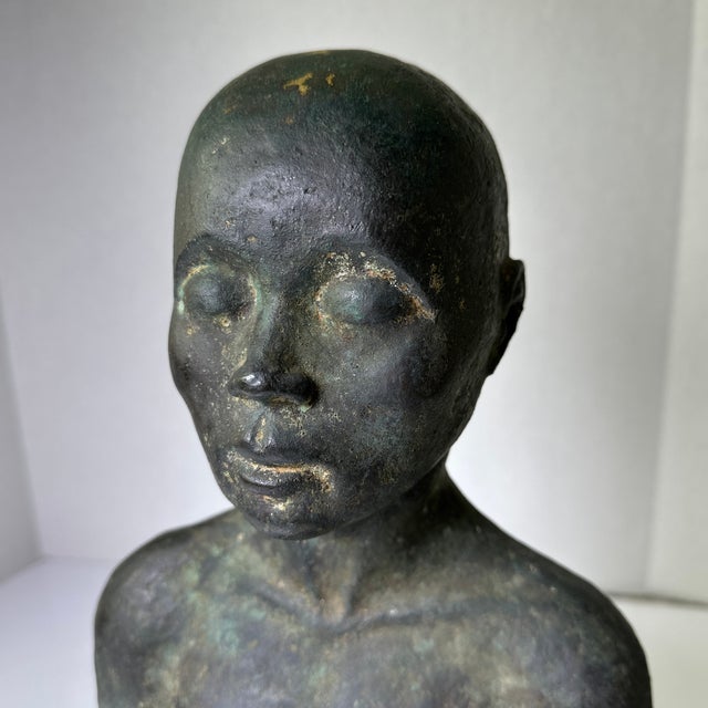 Fabulous early bronze, Buddha boy… Fantastic patina, sat in one of the executives of Coca-Cola for 40 years… It is heavy,...
