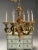 Rococo, Baroque, Italian Six Light Chandelier, Parcel Paint, Gilt, Italy, 1970s For Sale In New York - Image 6 of 11