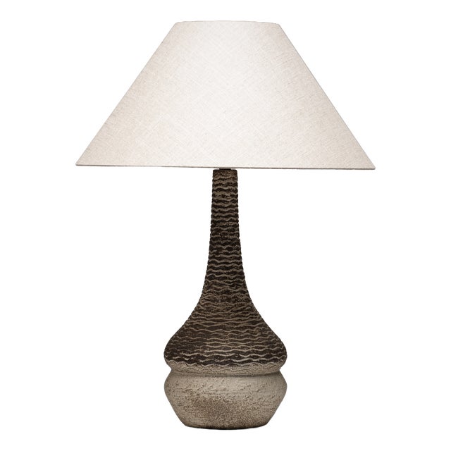 Large Ceramic Table Lamp from Løvemose Keramik, Denmark, 1960s For Sale
