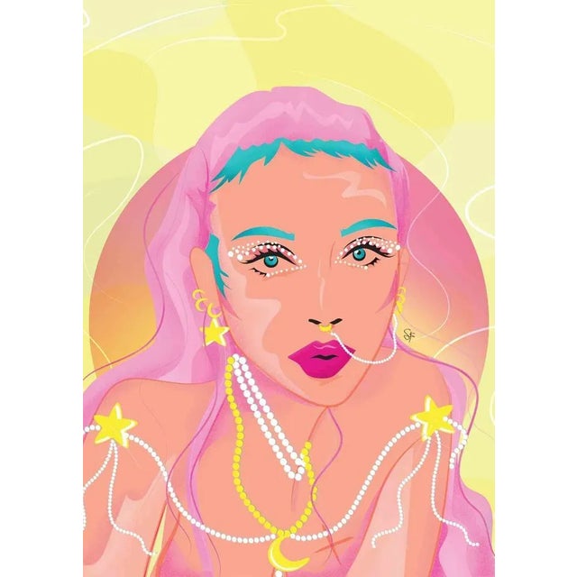 "Look at me deeply, can you the ocean?" Serena is a mermaid, adorned with pearls and stars, she guards the blue ocean in...