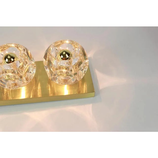 Crystal Glass Wall Sconces by Gaetano Sciolari for Peill & Putzler, Set of 2 For Sale - Image 9 of 11