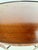 Brown Vintage Mahogany Oval Side Table With Cross-Stretcher Base For Sale - Image 8 of 9