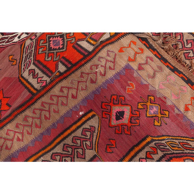 Doris Leslie Blau Vintage Turkish Kilim Rug For Sale - Image 9 of 9