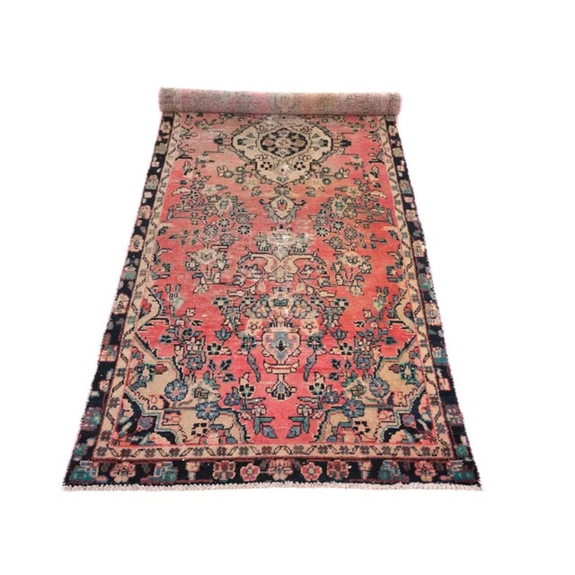 Vintage Turkish Sivas Floral Medallion Runner Rug For Sale - Image 6 of 9