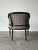 Vintage Black Lacquered Faux Bamboo Barrel-Back Armchair For Sale - Image 12 of 18
