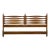 Vintage Heritage Furniture MCM Pointed King Headboard Mid Century Modern Bed For Sale