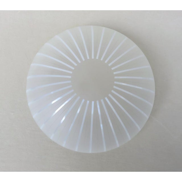 Ceiling or Wall Light in Satin Glass, Metal & Brass from Hillebrand, 1950s For Sale - Image 16 of 18