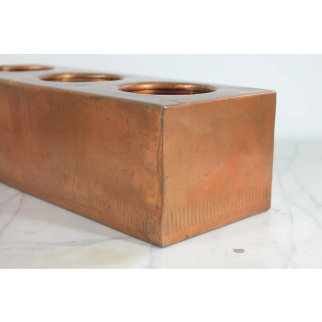 Vintage Copper Wine Bottle Holder For Sale - Image 4 of 8