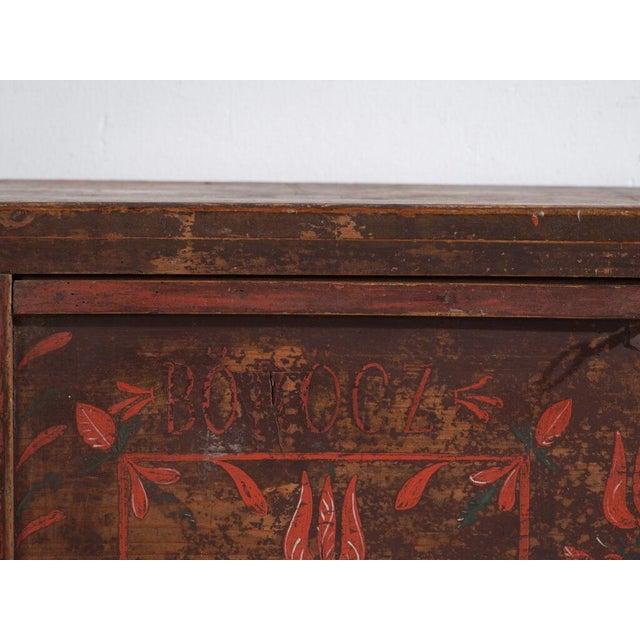 Painted Bridal Trunk, 1891 For Sale - Image 12 of 14