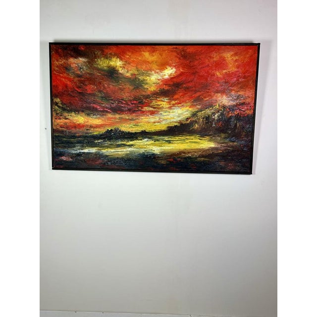 Hipolito Jimenez, Dawn, 1950s, Oil on Canvas For Sale - Image 9 of 9