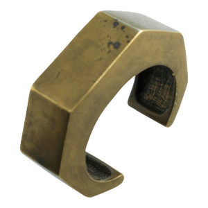 Vintage 1970s Brutalist Brass Cuff Bracelet