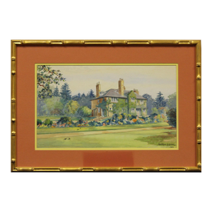 English Country Estate 1952 Watercolour by Montague Birrell Black (1884-1964)