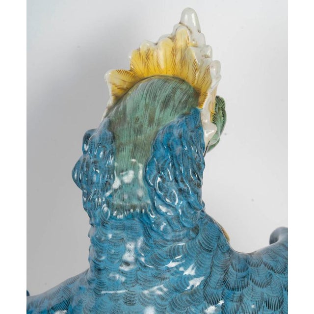 Ceramic Napoleon III Porcelain Parrot, Paris, France, 19th Century For Sale - Image 7 of 10