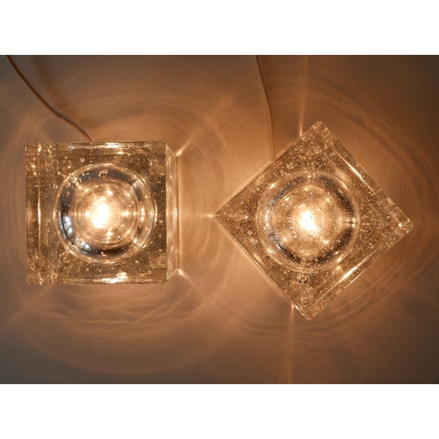 Hand Blown Cubic Table Lamps by Müller & Zimmer, 1970s, Set of 2 For Sale - Image 18 of 18
