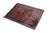 Traditional Vintage Hand-Knotted Oriental Wool Scatter Rug Mat Red Indigo Vase 2x2' For Sale - Image 3 of 12
