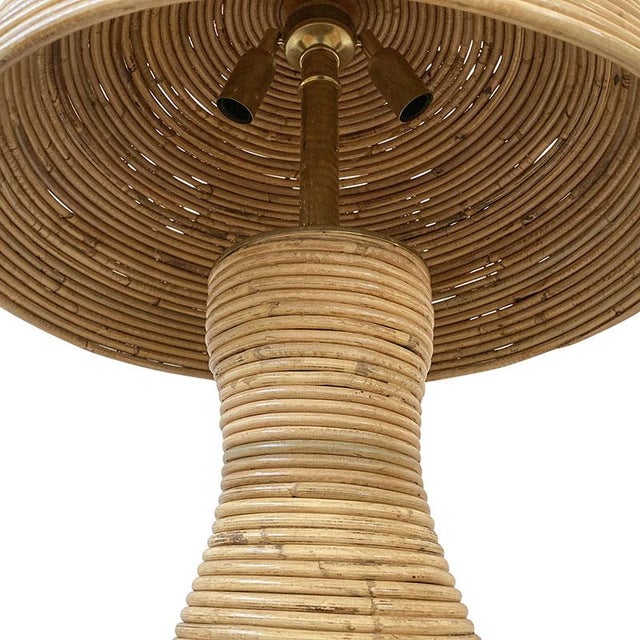 Table Lamps in Bamboo and Polished Brass, 1980s, Set of 2 For Sale - Image 6 of 9