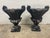 A commanding pair of mid-century cast stone (concrete) garden urns in the traditional Campana style. Rescued from a...