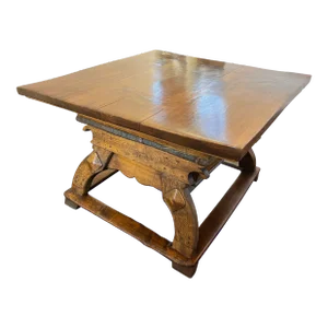 Museum Quality 1600’s Alpine Chalet Table Bavarian Medieval Table Reinforced Sliding Top Amazing Offer Now Best Deal on Earth