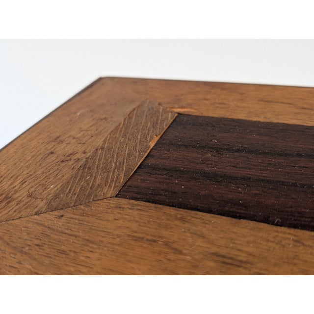 Art Deco Wooden Pedestal Column with Geometric Marquetry, France, 1920s For Sale - Image 16 of 18