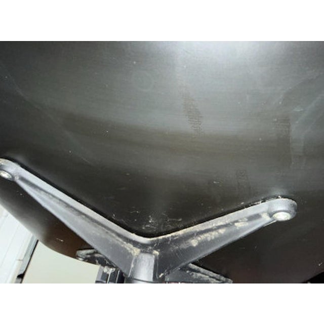 Animal Skin Set of Vintage Lounge Chair and Ottoman by Charles and Ray Eames, 1950s For Sale - Image 7 of 16