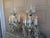 Metal Early 20th Century French Brass & Crystal Six-Light Girandole Lamps - Pair For Sale - Image 7 of 17