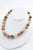 Gemstone Multicolored Agate Bead Necklace For Sale - Image 7 of 8