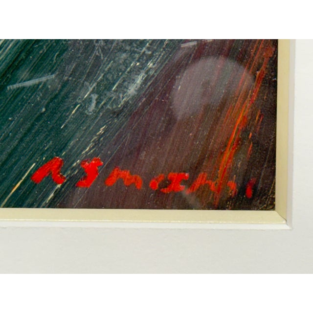 Circa 2001 Albert E. Smith Abstract Painting, Framed For Sale - Image 10 of 12