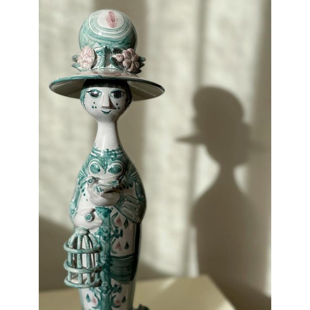 Green Figurine by Björn Wiinblad, 1980s For Sale - Image 3 of 5