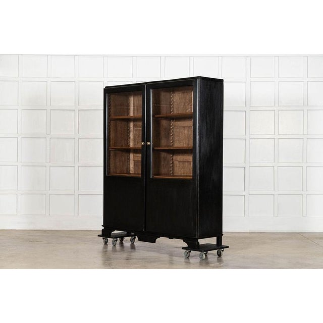 19th Century French Ebonised Fruitwood Glazed Vitrines, 1920 For Sale - Image 18 of 18